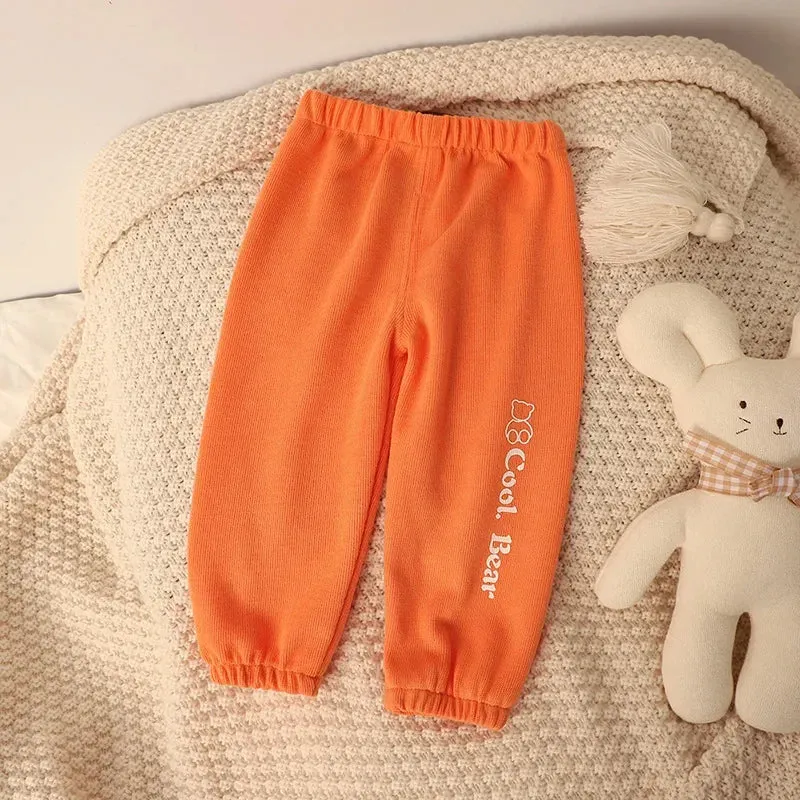 1 2 3 4 5 Years Kids Pants Spring Autumn Baby Boys Girls Sweapant Korean Style Loose Children Casual Pants