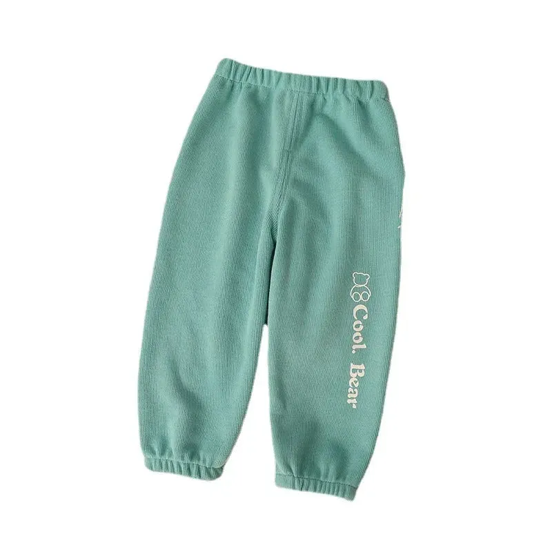 1 2 3 4 5 Years Kids Pants Spring Autumn Baby Boys Girls Sweapant Korean Style Loose Children Casual Pants