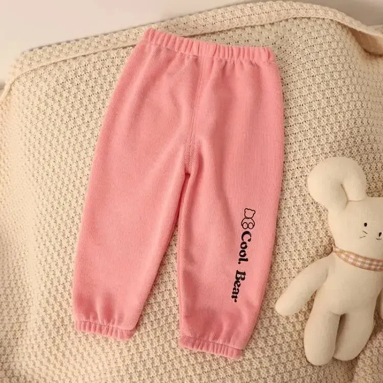 1 2 3 4 5 Years Kids Pants Spring Autumn Baby Boys Girls Sweapant Korean Style Loose Children Casual Pants