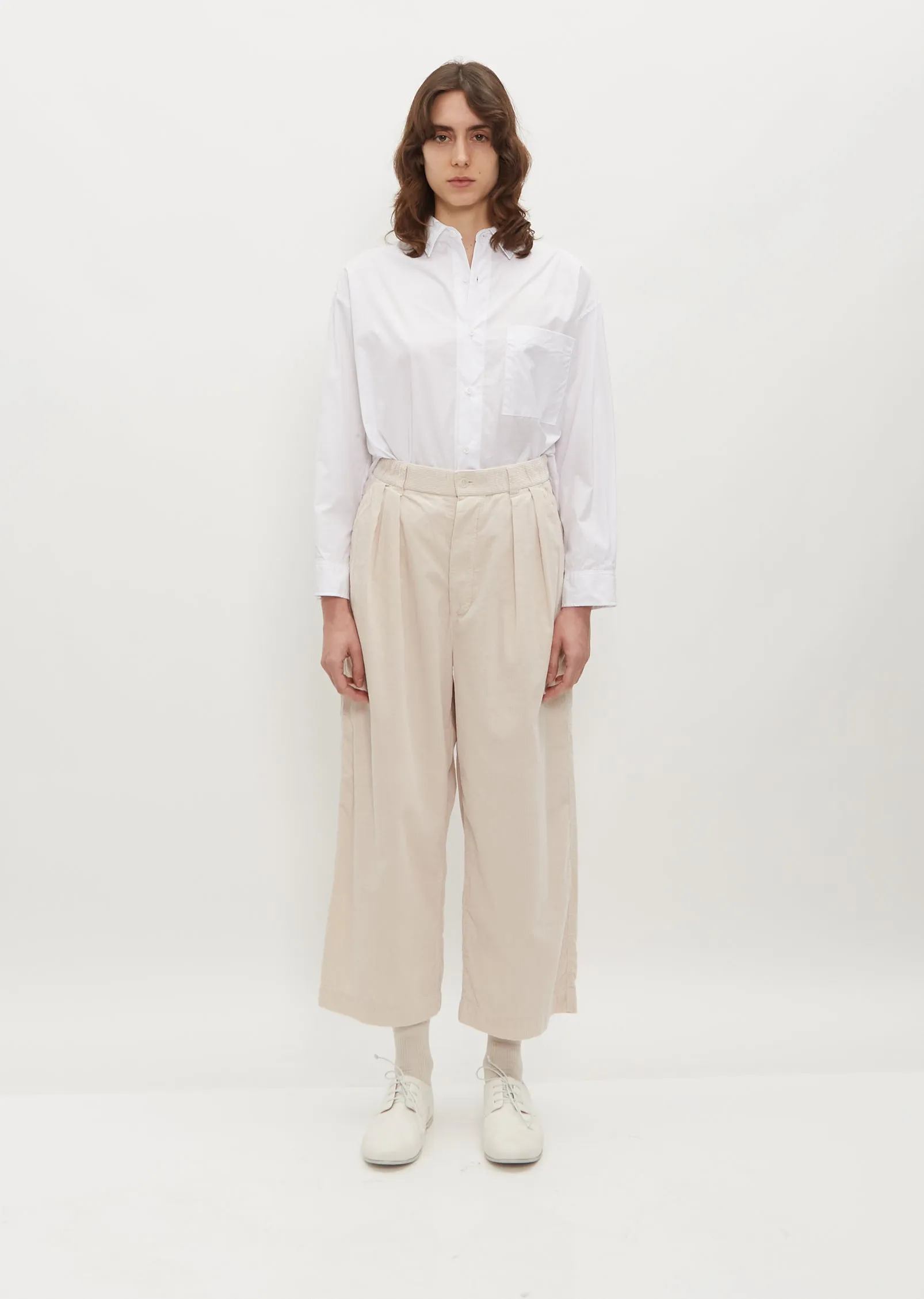 2 In-Pleat Baggy Corduroy Pants