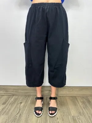 Black Cotton Pasha Pant