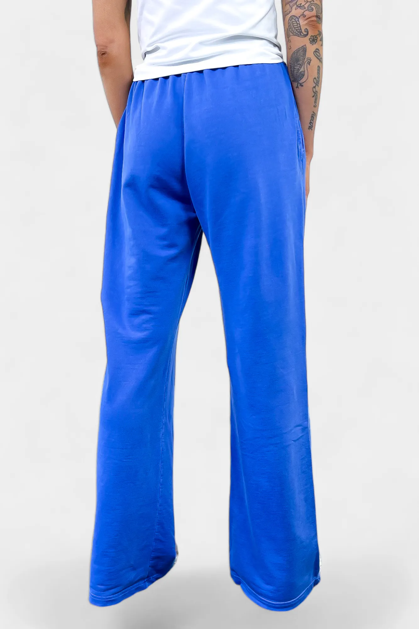 Blue Wide Leg Lounge Pants