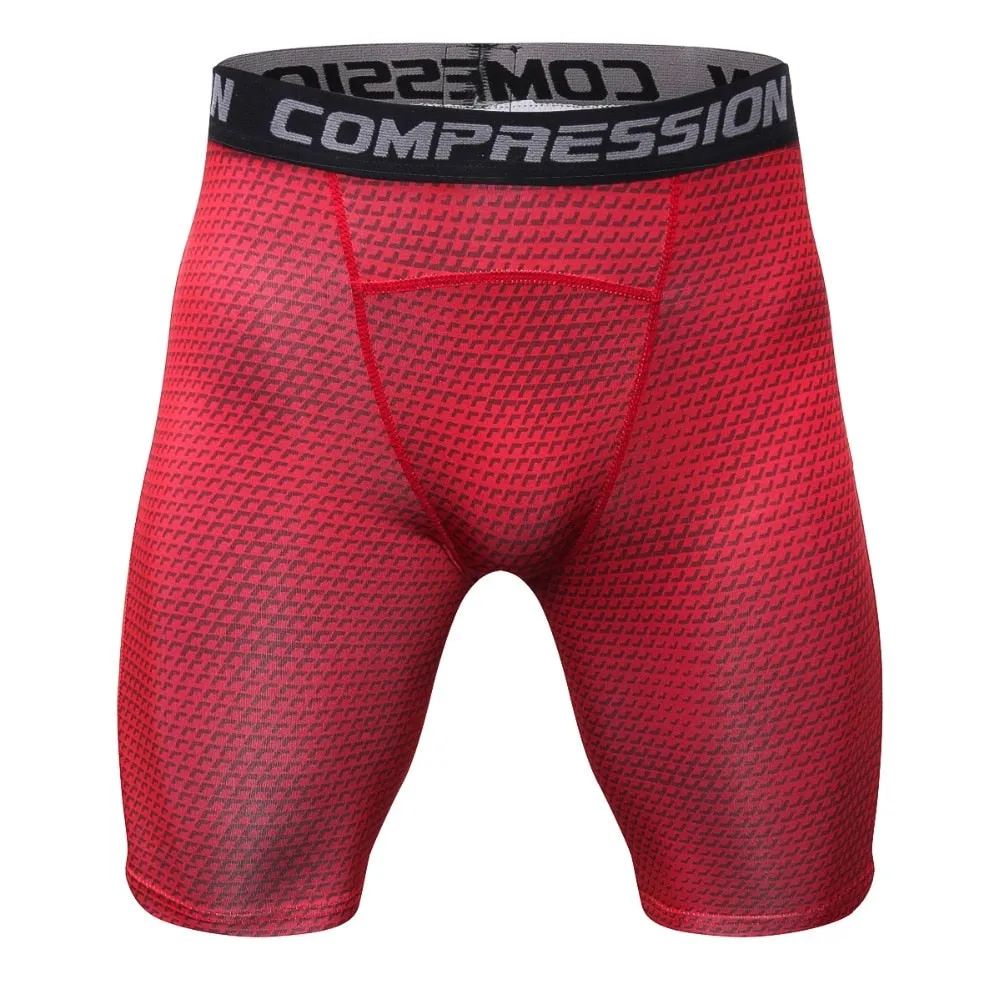 Breathable compression shorts men's MMA fitness training leggings