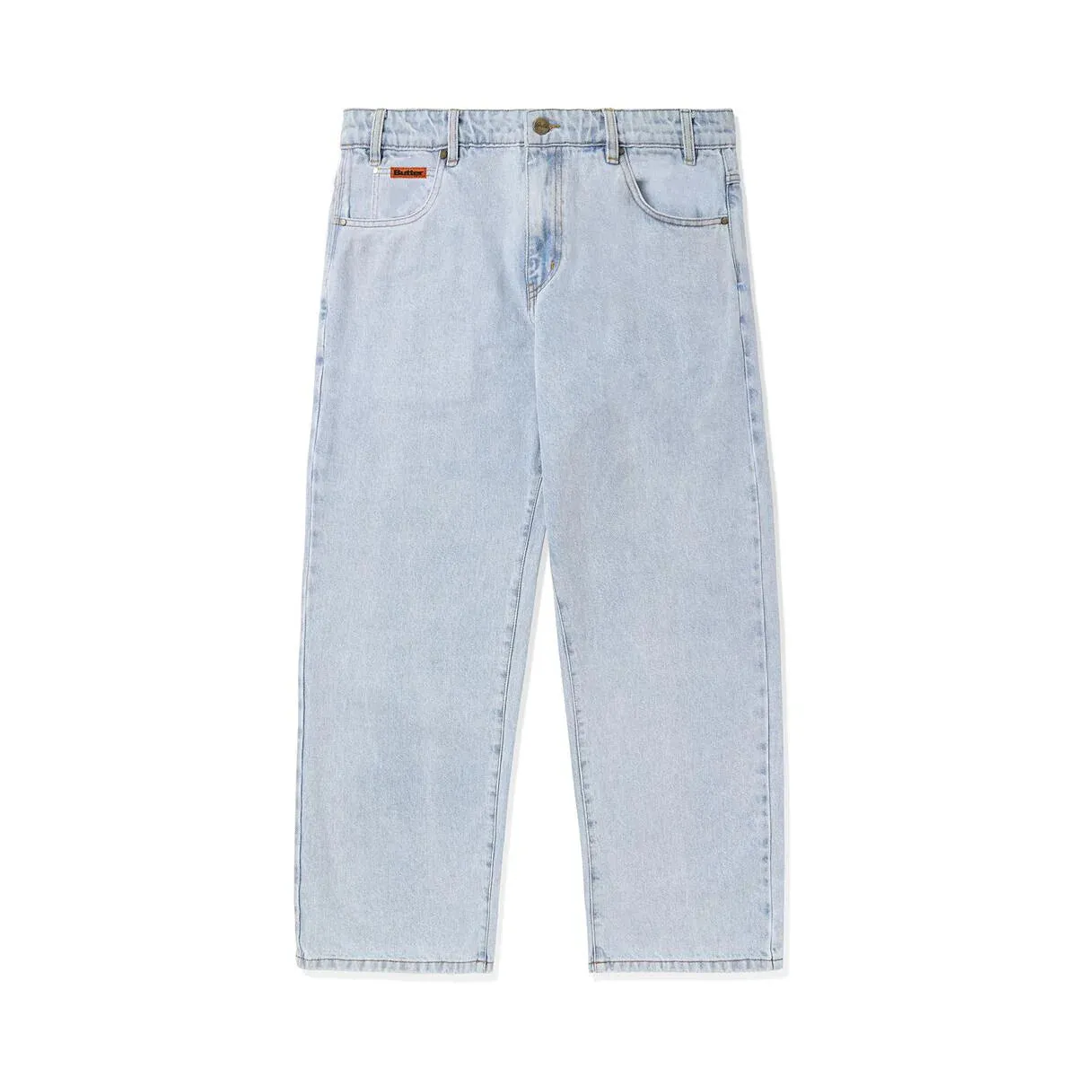 Butter Relaxed Denim Jeans: Light Blue