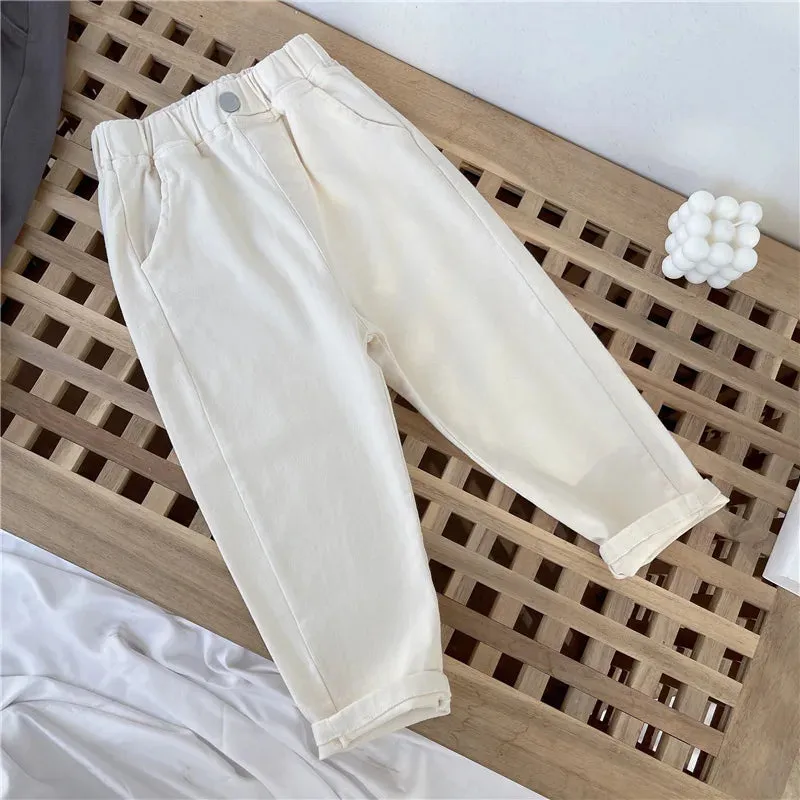 Children Harem Pants 2024 Spring Autumn Trousers for Kids Fashion Loose Boys Girls Casual Pants School Uniform Clothing