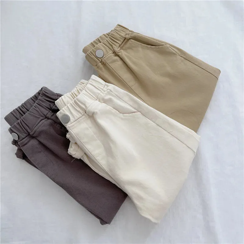 Children Harem Pants 2024 Spring Autumn Trousers for Kids Fashion Loose Boys Girls Casual Pants School Uniform Clothing