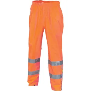 Dnc Workwear Hi-vis D/n Breathable Rain Pants With 3m Reflective Tape - 3872