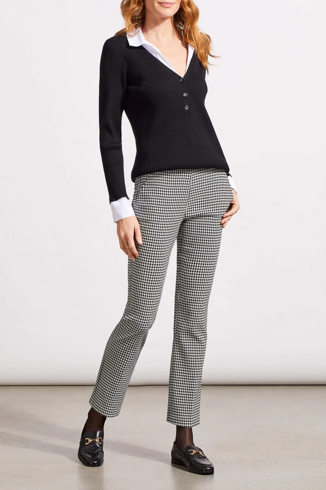 Houndstooth Pull on Pant