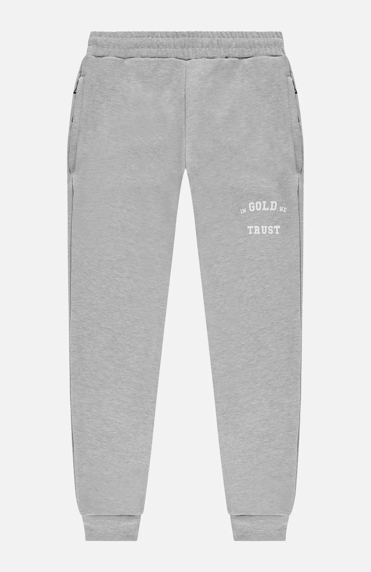 In Gold We Trust Pants The Alligator Grey Melange