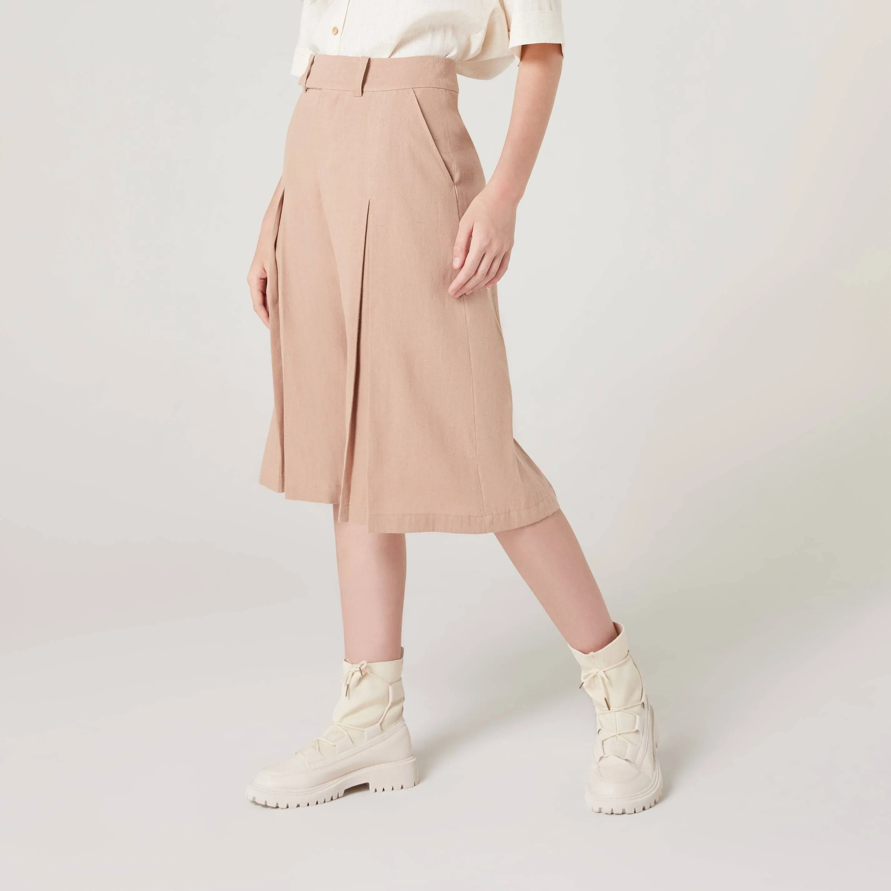 Knee Twist Pants Front Slit Pants-TAKTAI