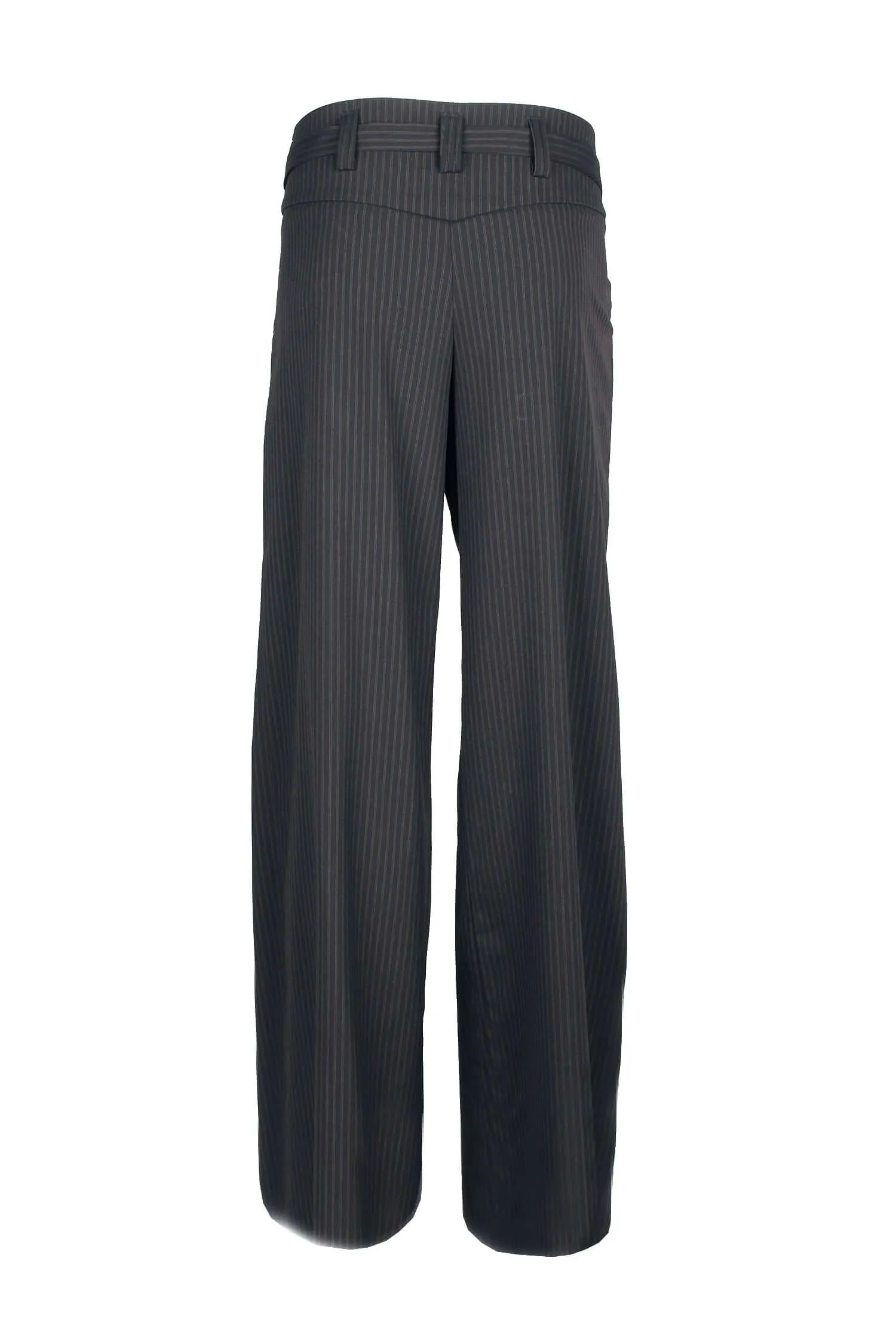 Last Tango Mid Waist Pockets Tie Waist Button Zipper Closure Crepe Pants