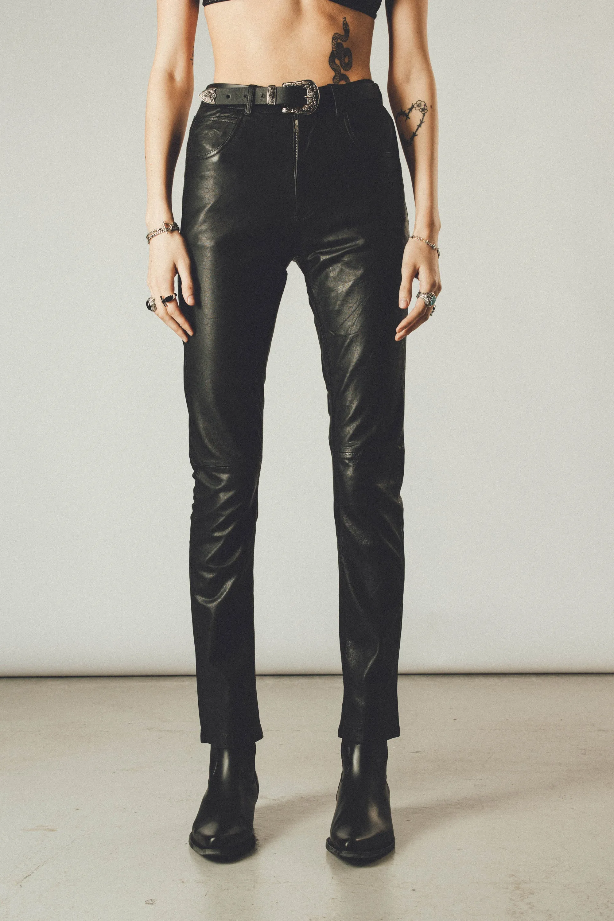 Leather Pants  | Vintage Black