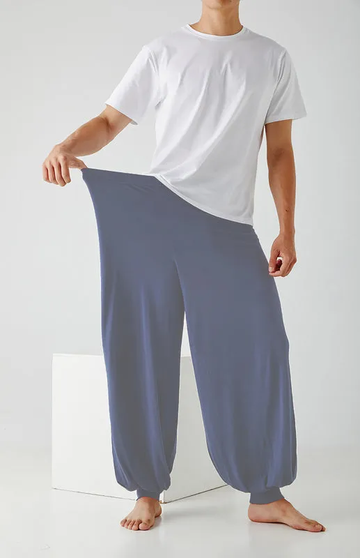 Men's home pants modal thin style loose and comfortable wide leg pants home clothes