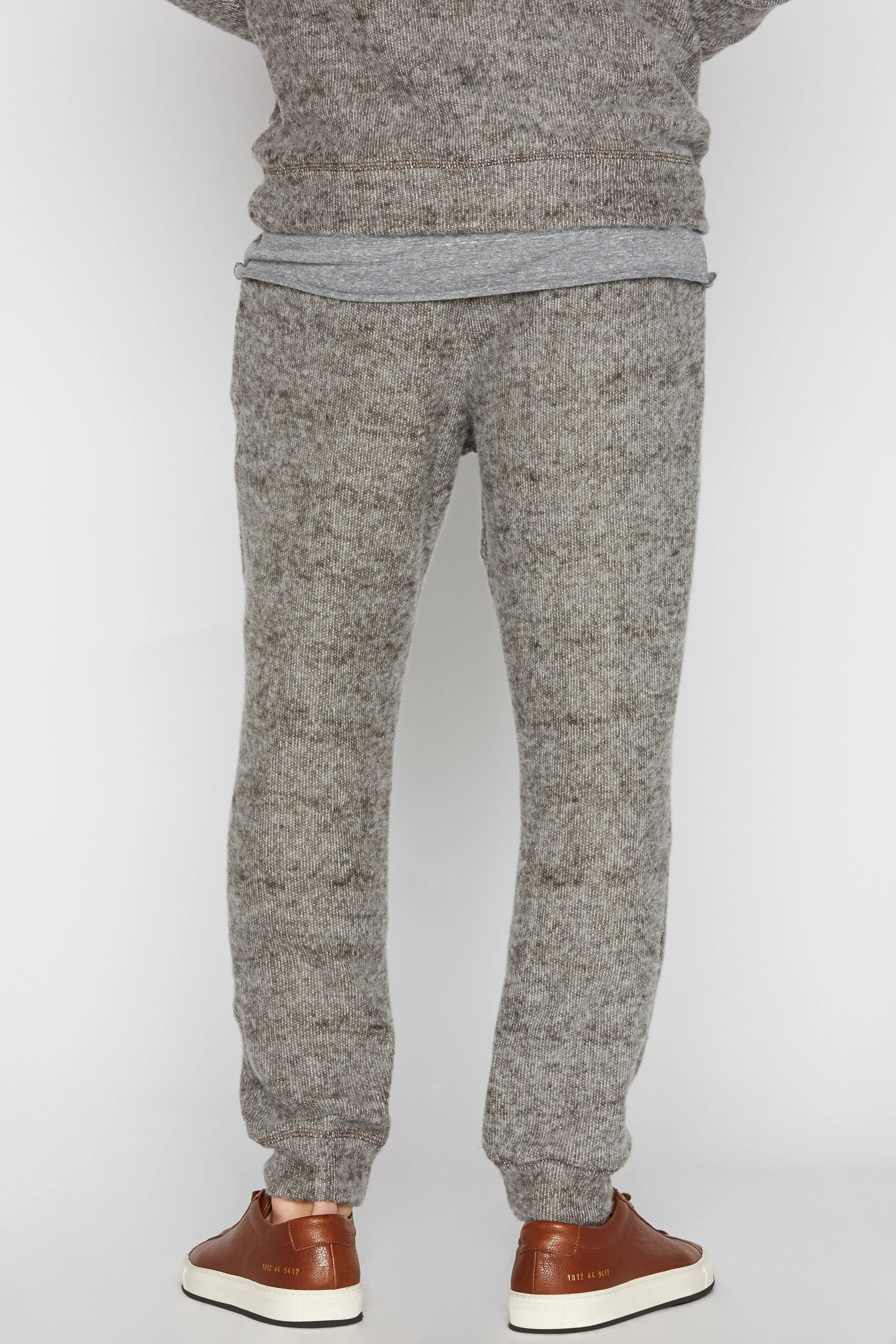 Men's Melange Knit Cinched Bottom Pant