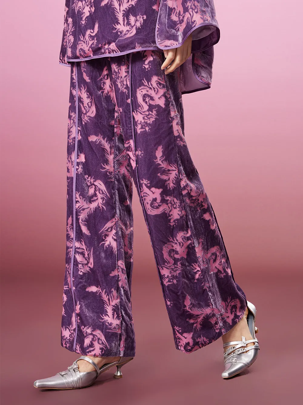 MUKZIN New Printed Loose Velvet Comfortable Trousers