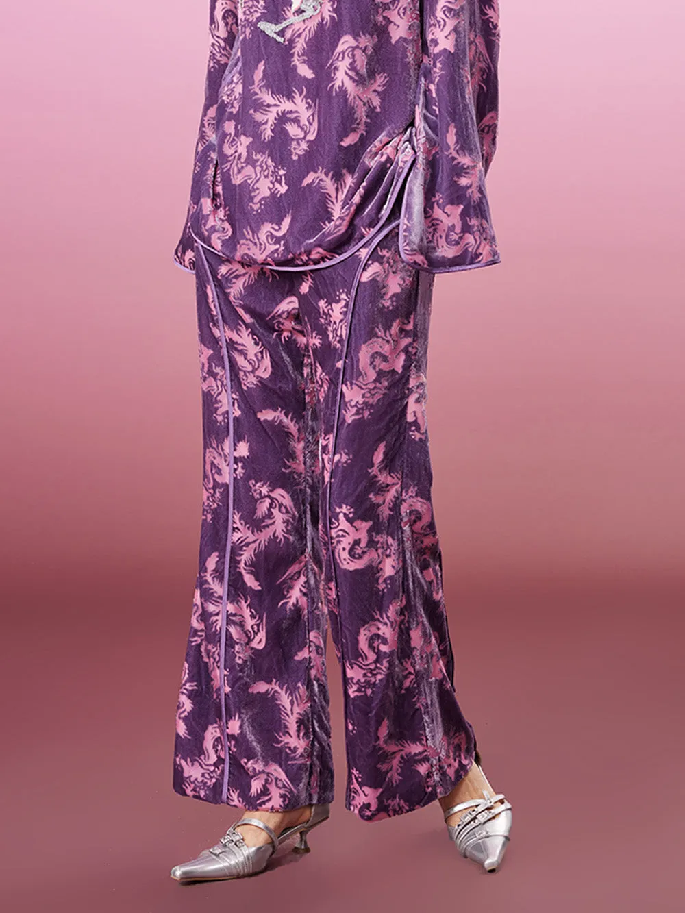 MUKZIN New Printed Loose Velvet Comfortable Trousers