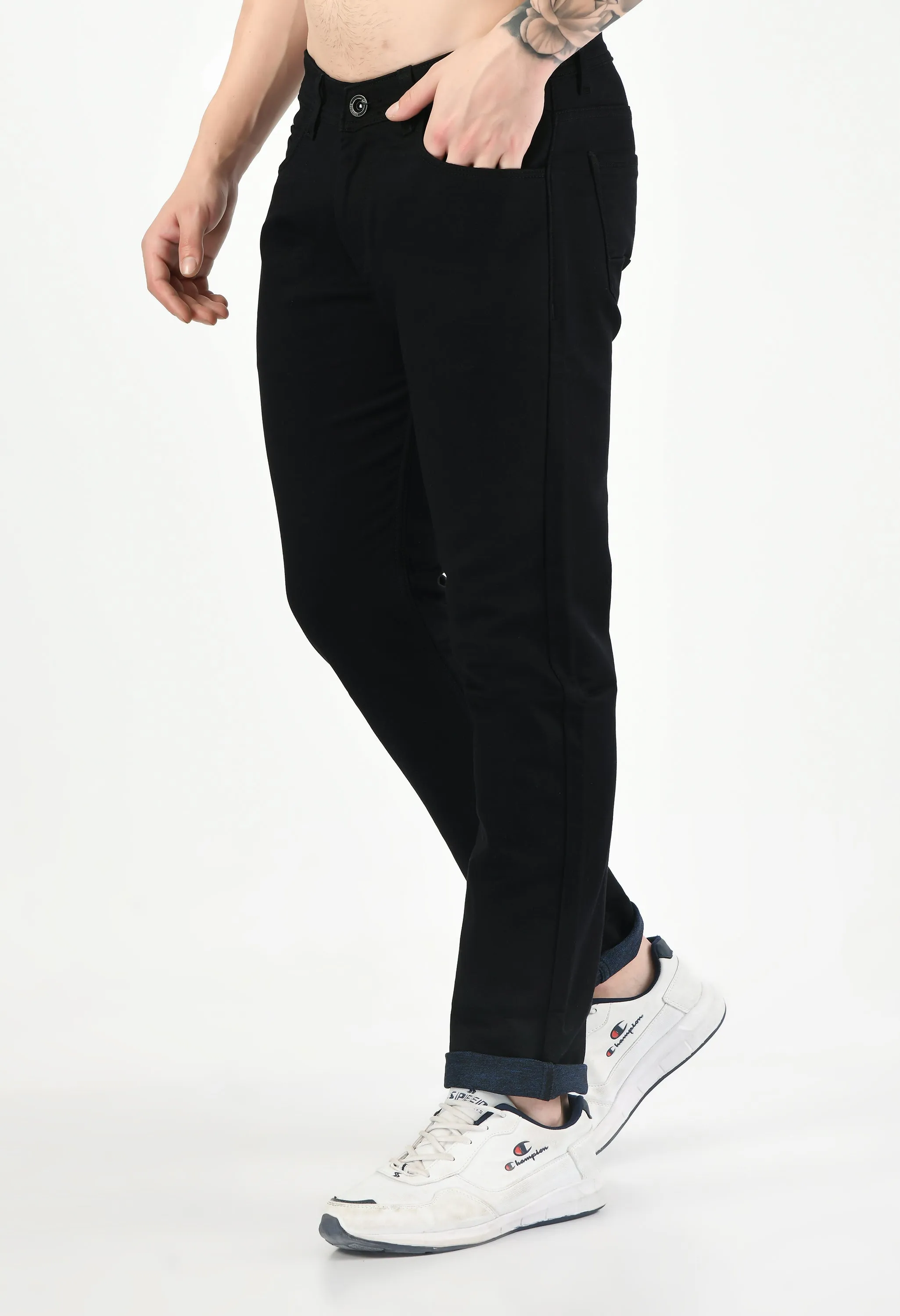 Navy Blue Premium Cotton Casual Pant