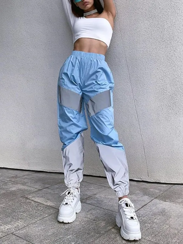 Pants Sports Splicing Casual Waist Pants for Women