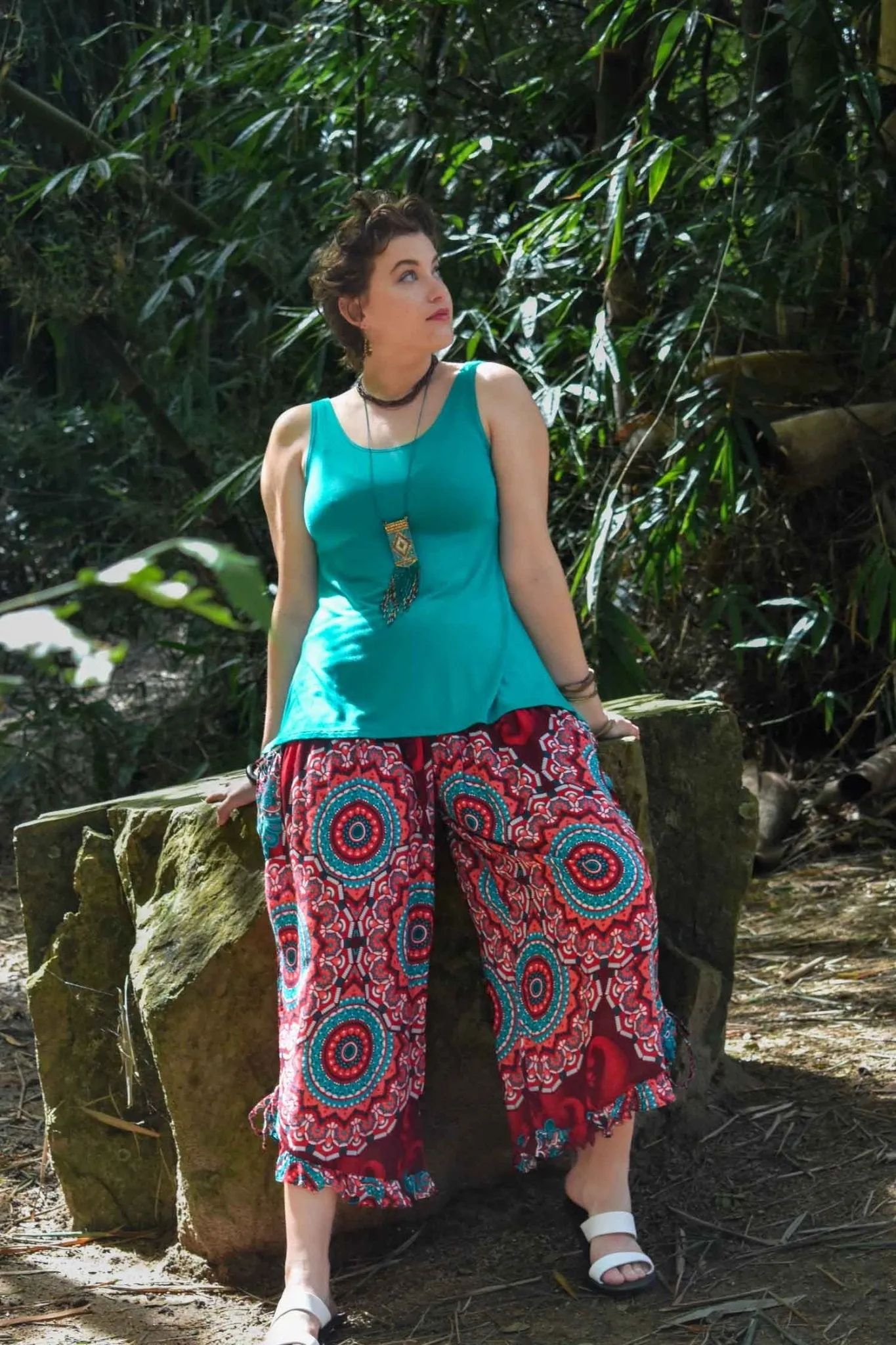 Passport Pants - Passionflower Red