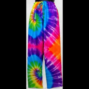 Rainbow Spiral Tie-Dye Drawstring Pants