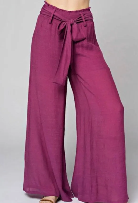 RELAXED FIT GREEN HIGH WAIST PANTS