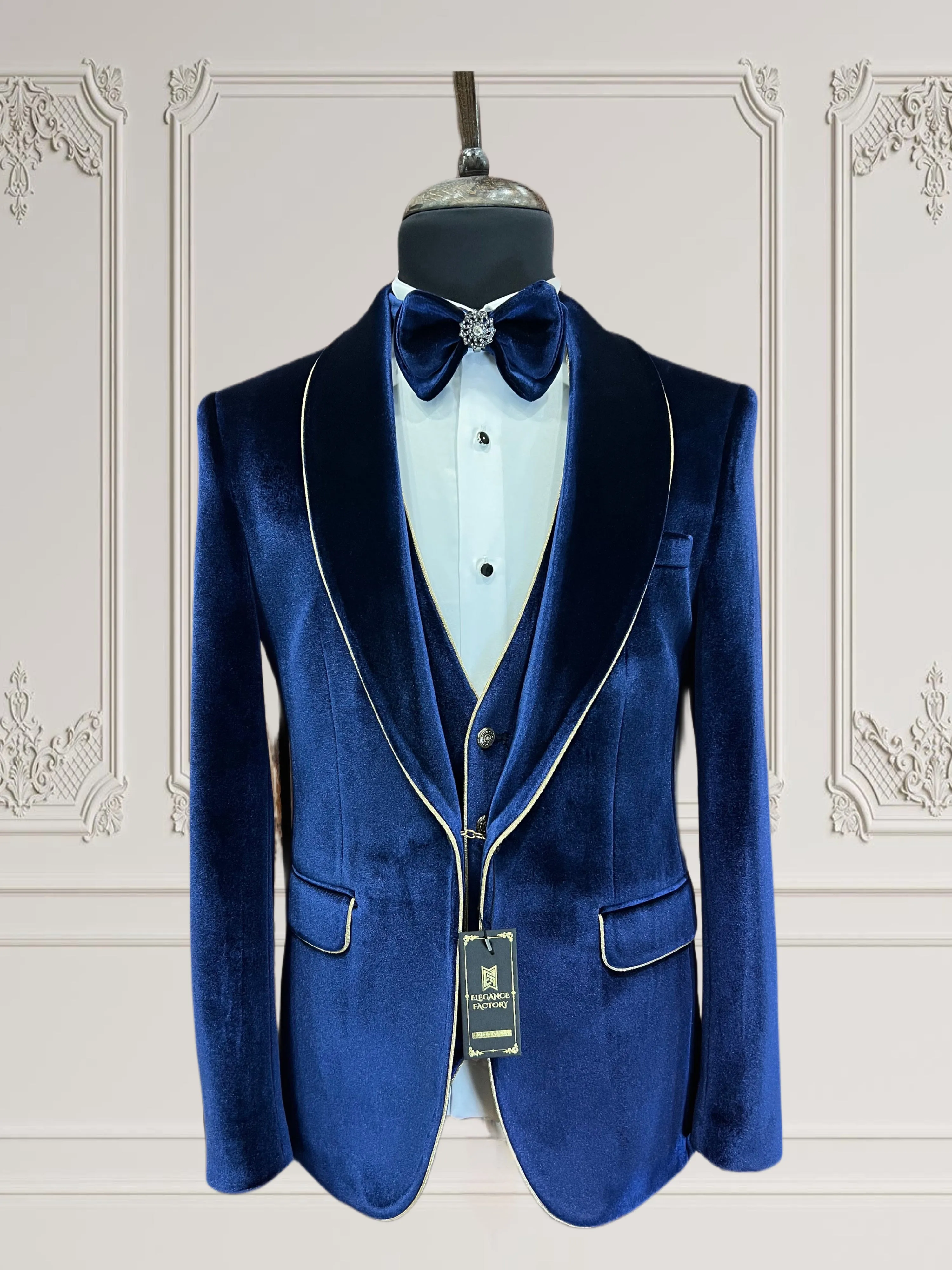 Royal Blue Velvet Wedding, Special event Tuxedo