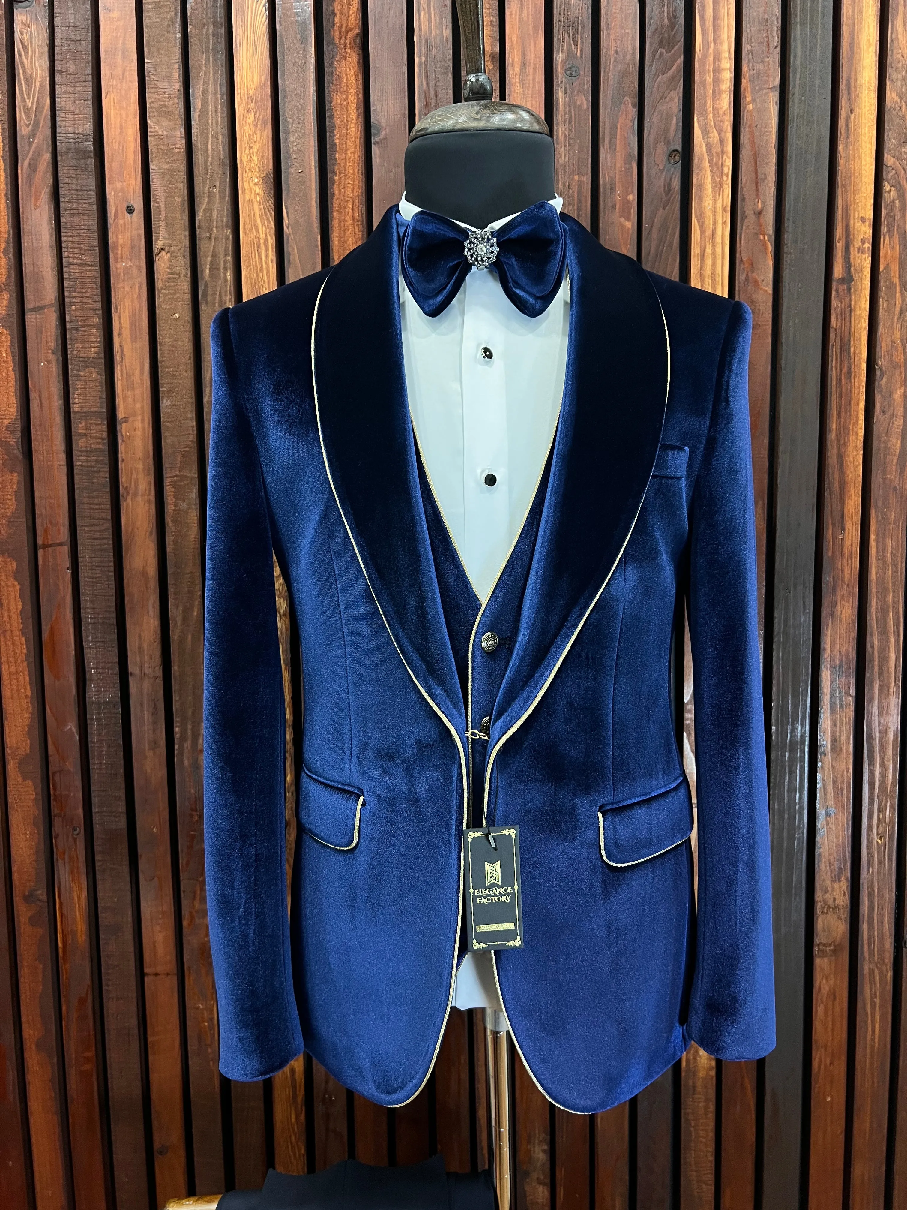 Royal Blue Velvet Wedding, Special event Tuxedo