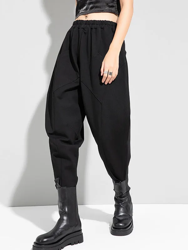 Stylish Solid Elasticity Harem Pants