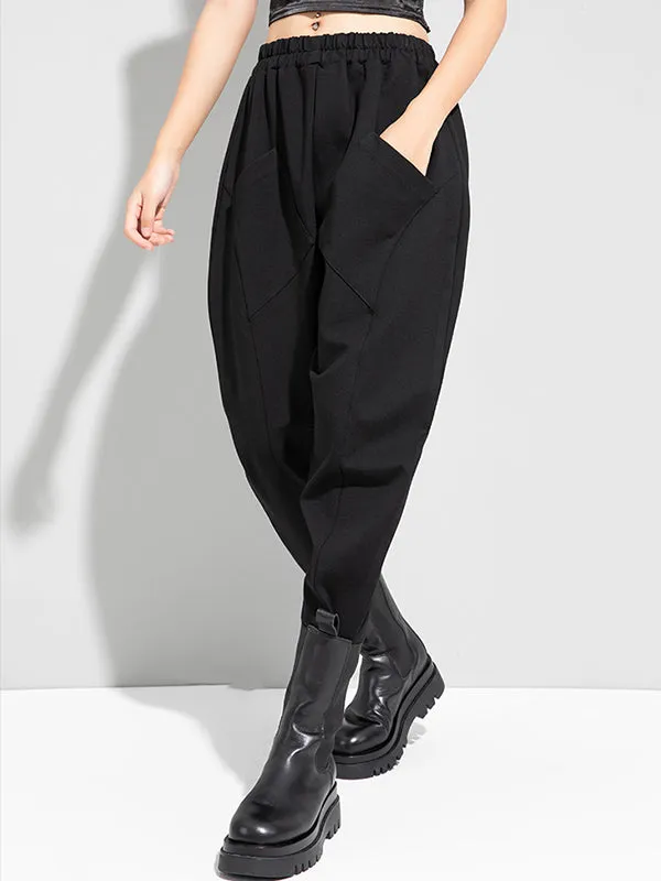 Stylish Solid Elasticity Harem Pants