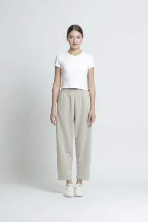 Taupe Bamboo Lyocell Relaxed Pants