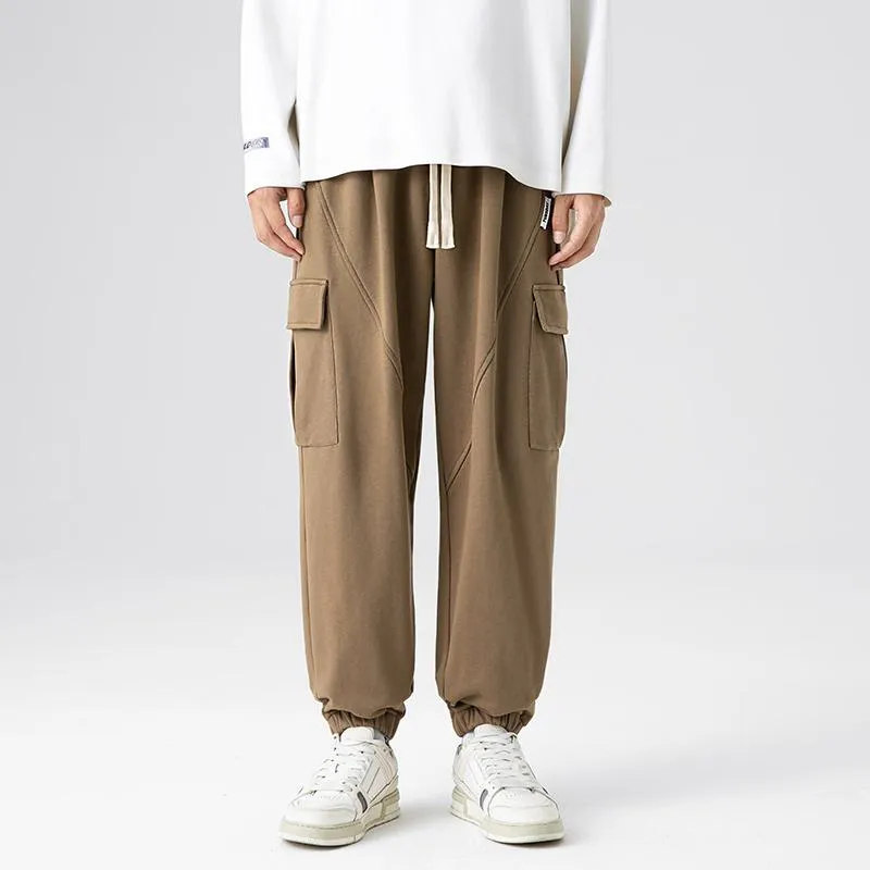 Trendy Knitted Tapered Loose Fit Drawstring Pants