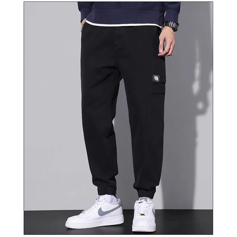 Versatile Tapered Pure Cotton Trendy Elasticity Loose Fit Pants