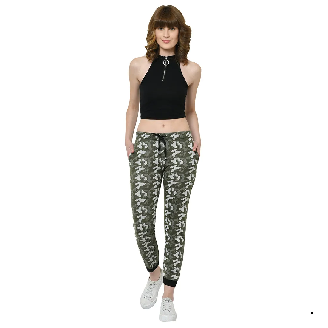 Vimal Jonney Green Trackpant For Women's