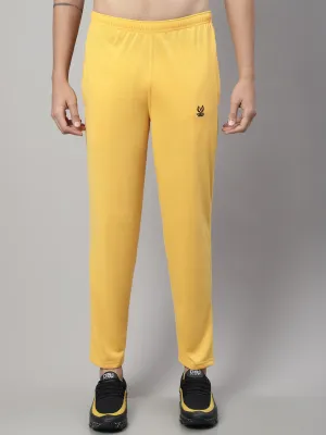 Vimal Jonney Yellow Regular fit Cotton Trackpant for Men