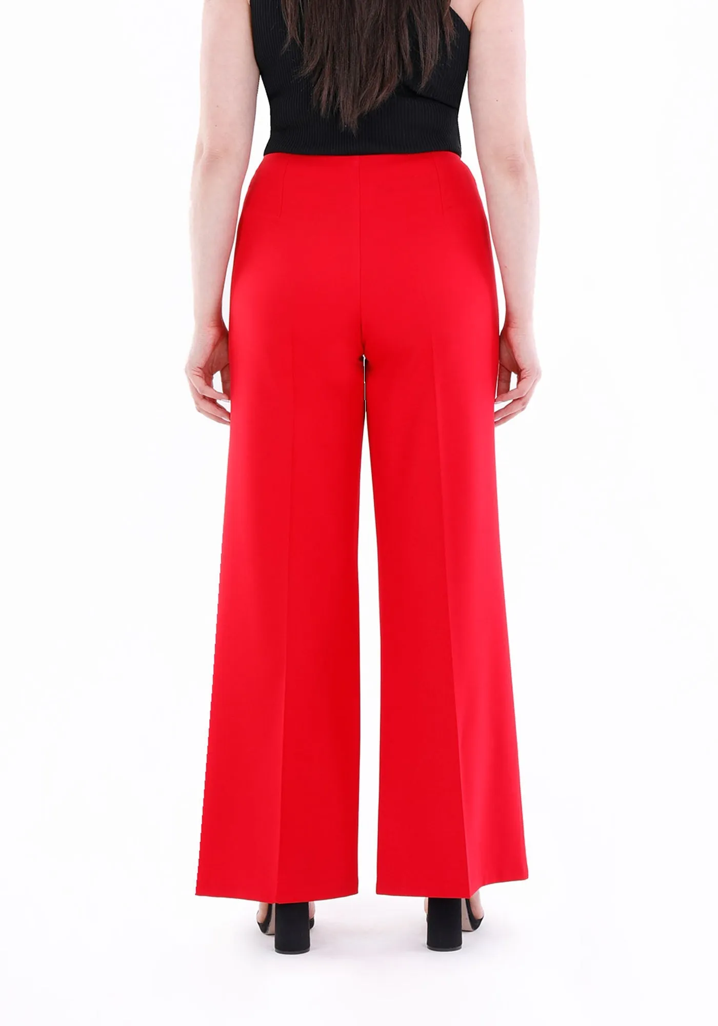 Wide Leg Pants - Regular & Plus Size Flare Trousers