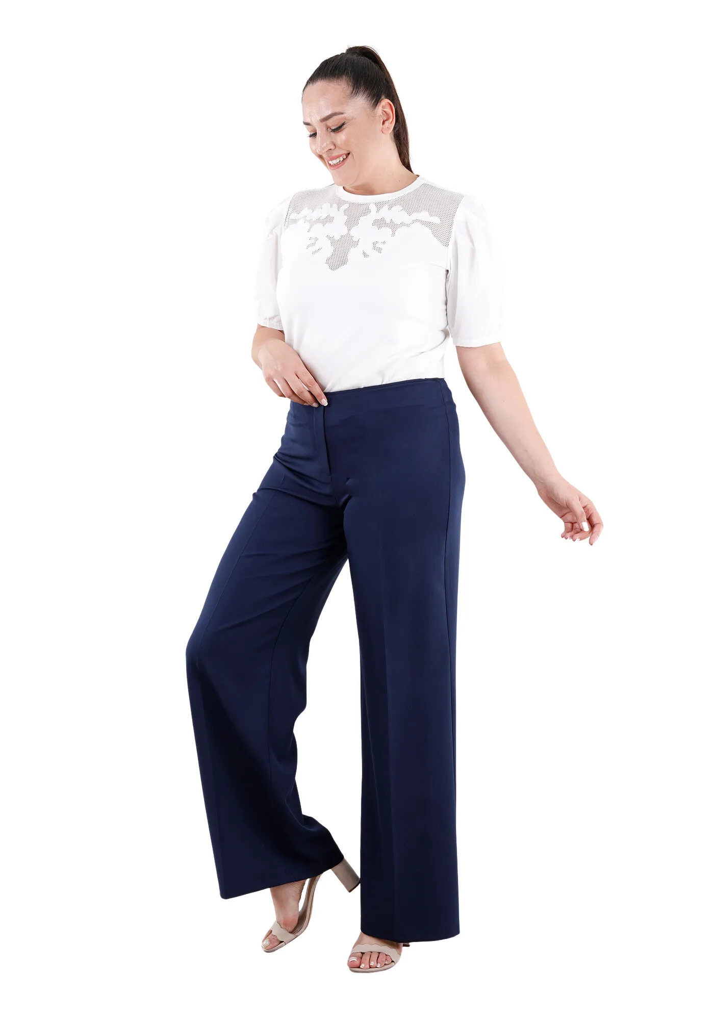 Wide Leg Pants - Regular & Plus Size Flare Trousers