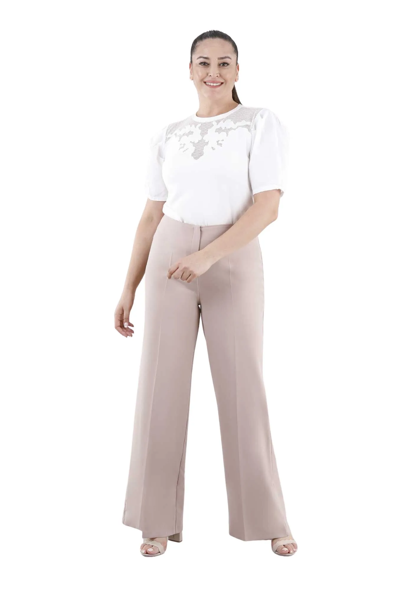 Wide Leg Pants - Regular & Plus Size Flare Trousers