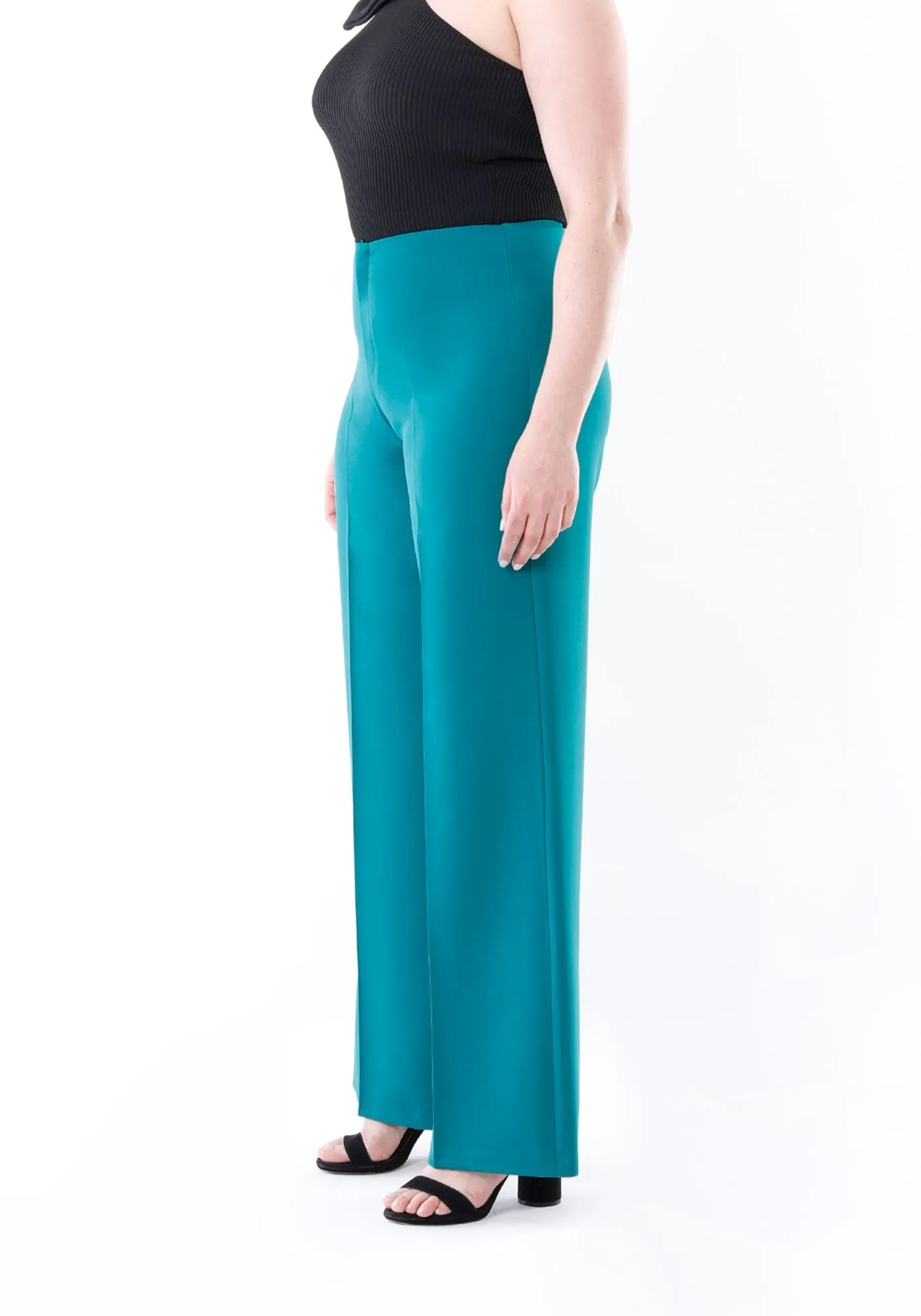 Wide Leg Pants - Regular & Plus Size Flare Trousers