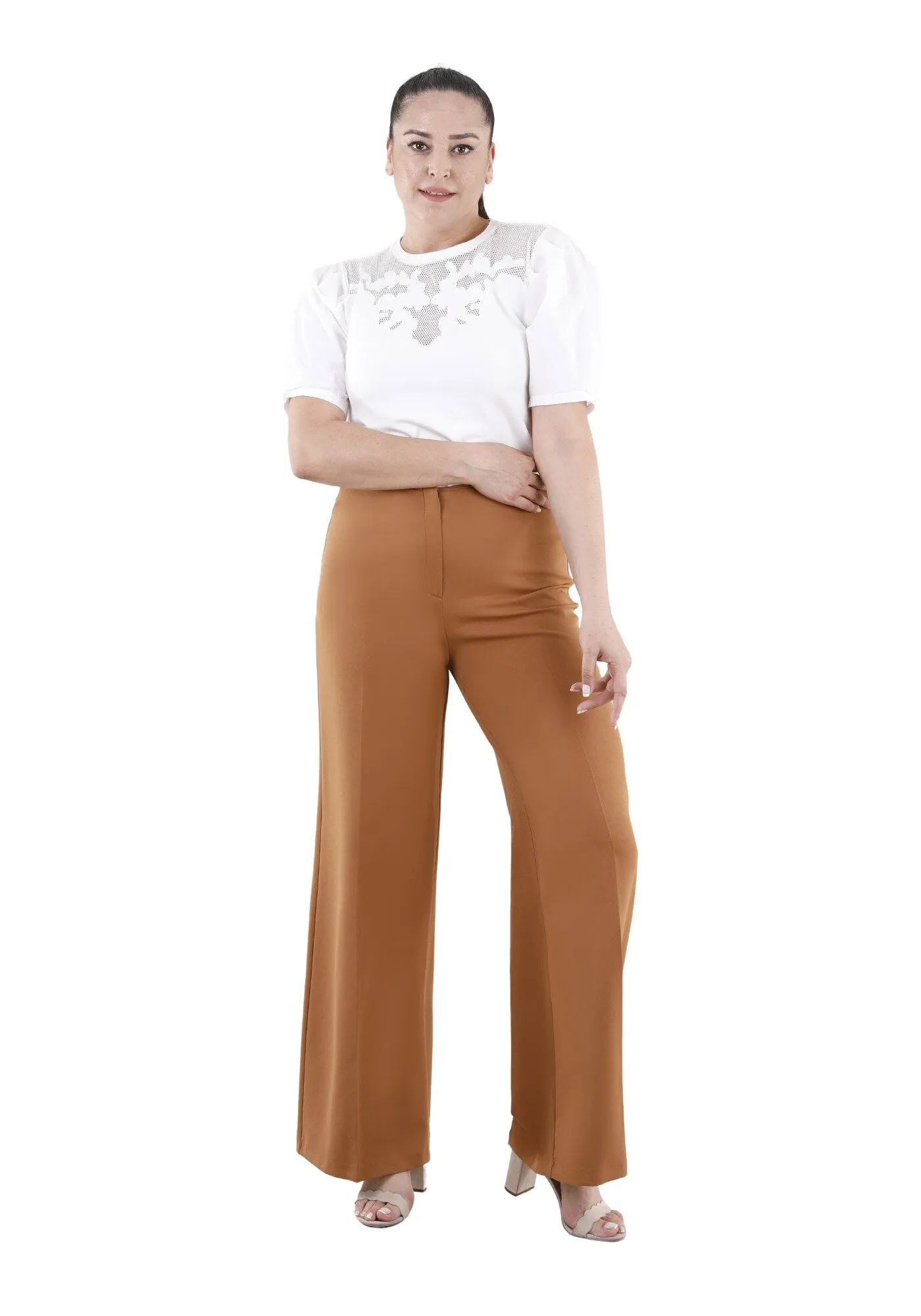 Wide Leg Pants - Regular & Plus Size Flare Trousers