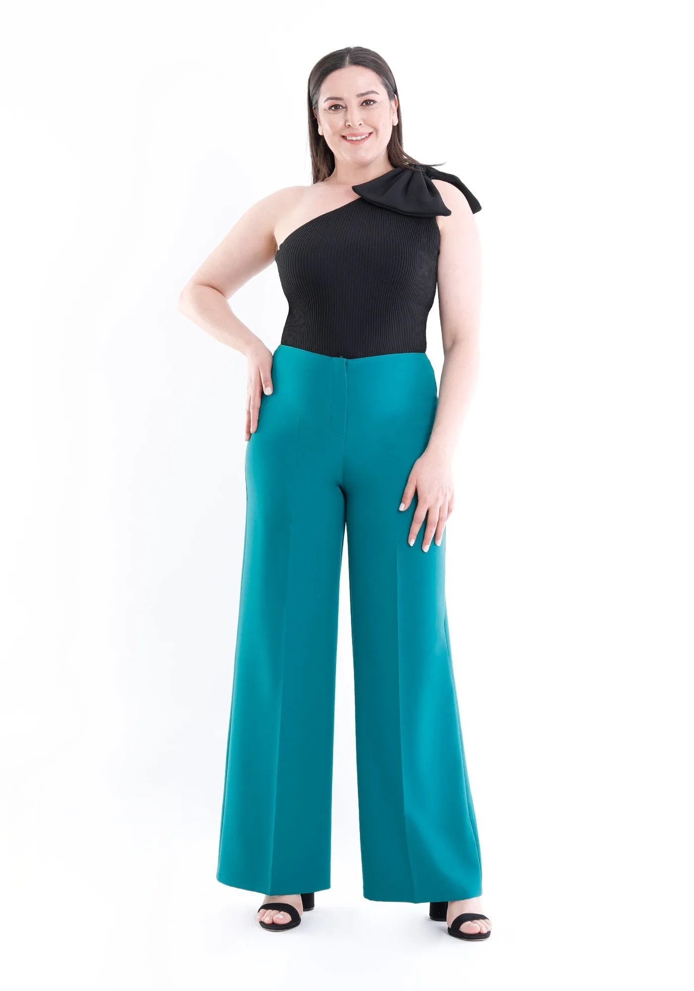 Wide Leg Pants - Regular & Plus Size Flare Trousers