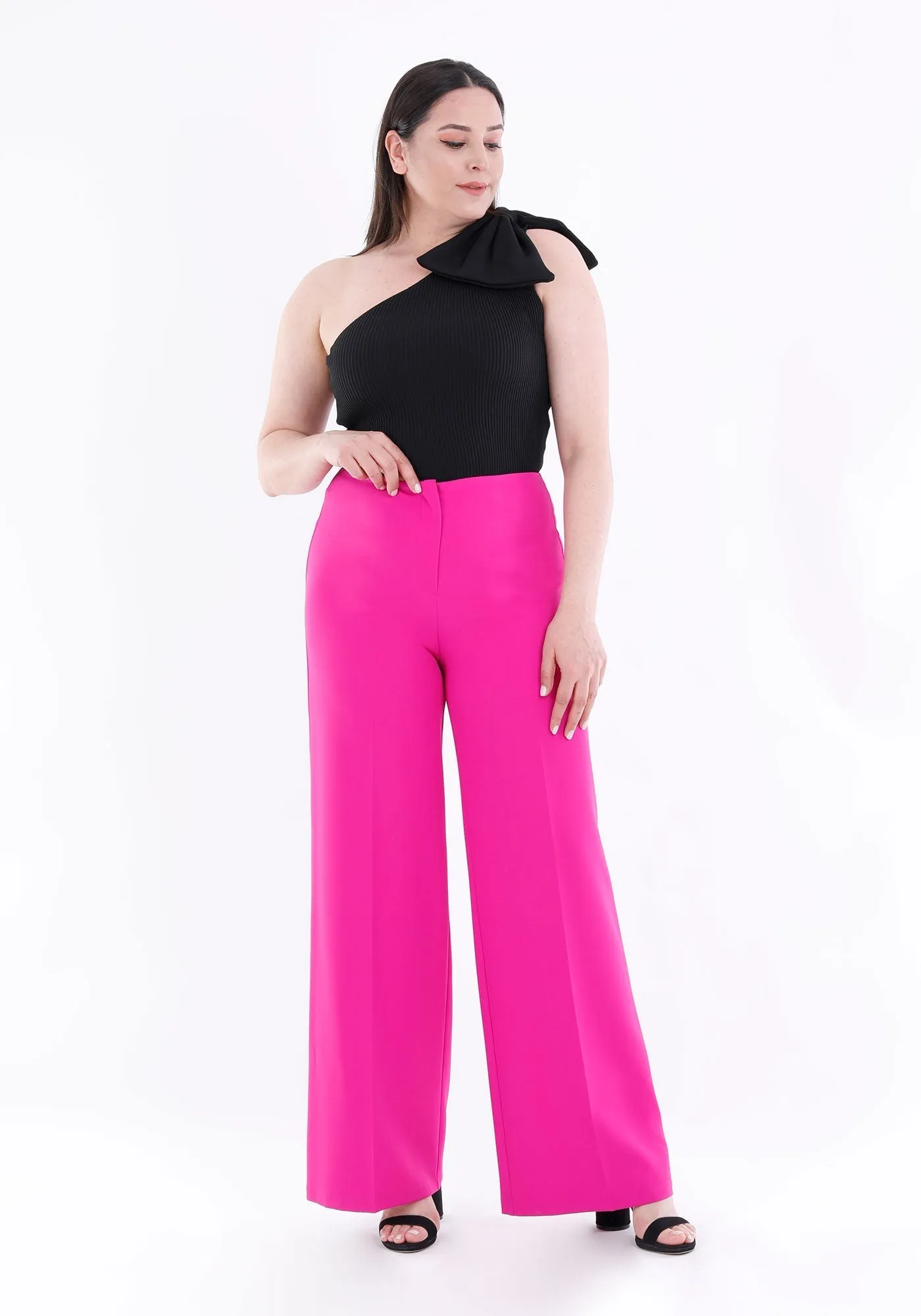 Wide Leg Pants - Regular & Plus Size Flare Trousers