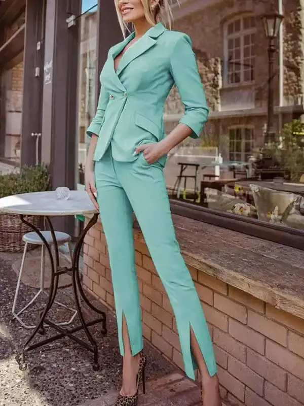 Women’s fashionable temperament lapel suit