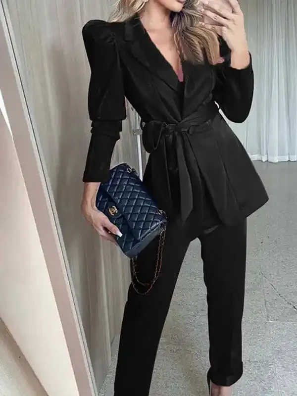 Women’s fashionable temperament lapel suit