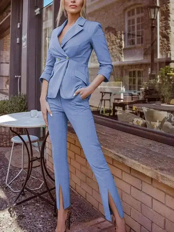 Women’s fashionable temperament lapel suit