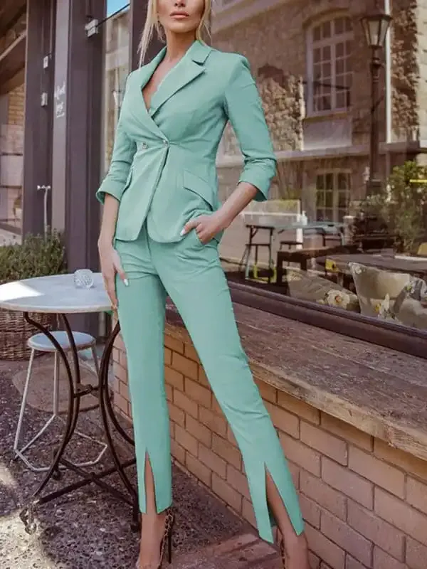 Women’s fashionable temperament lapel suit