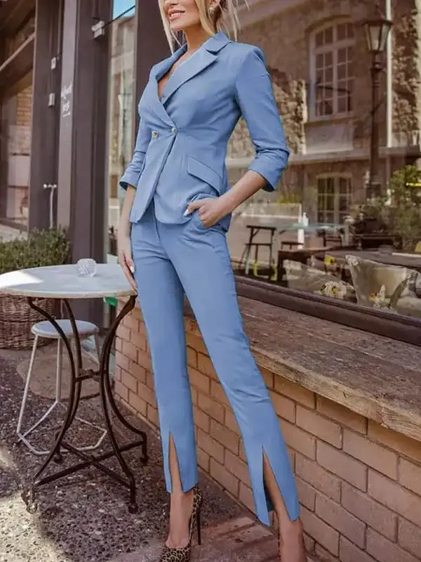 Women’s fashionable temperament lapel suit