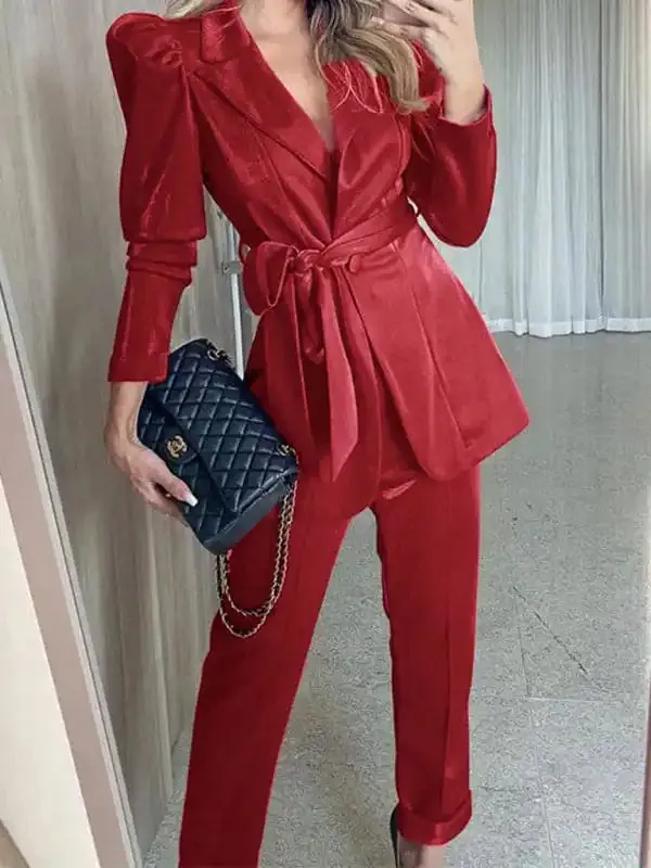 Women’s fashionable temperament lapel suit