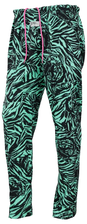 Zubaz 88 Men's The Original Pants - MINT/BLACK TIGER